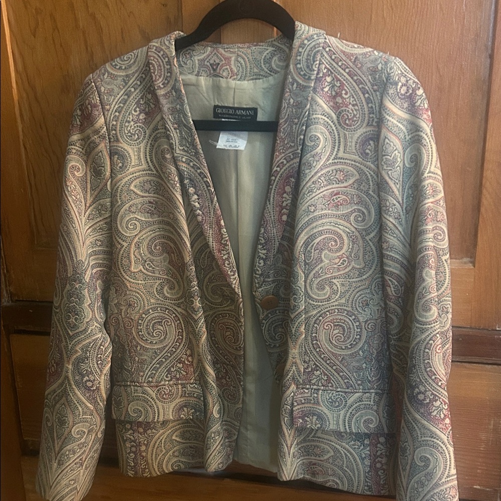 Giorgio Armani Vintage Paisley Jacket 1990s
